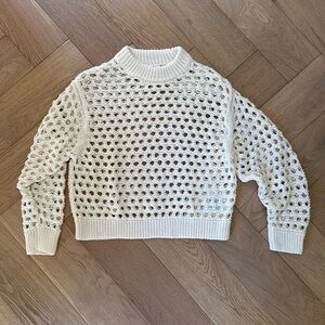 NWOT H&M open knit crochet sweater